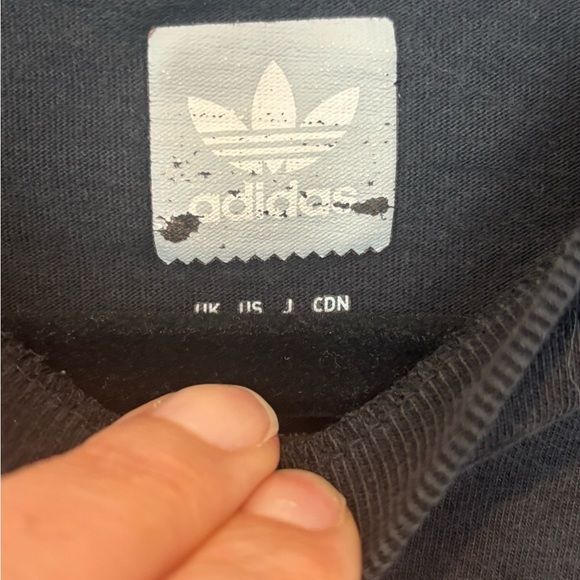 Adidas Black Tee with White Trefoil Logo - Picture 3 of 6